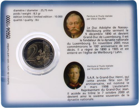 Luxemburg-2 Euro-2005-Henri Adolphe-CC-RS
