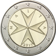 2 Euro Kursmünzen aus Malta 2017 Mzz. F 