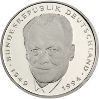 2 DM Sammlermuenzen 1997 Willy Brandt 