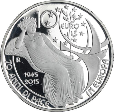 Italien-10 Euro-2015-AGpp-Peace in Europe-RS