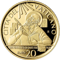 Vatikan-20Euro-2022-AUPP-Heiliger-Franz-RS