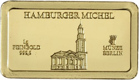 Deutschland-10x1g-AUpp-Quadriga Wahrzeichen-Etui