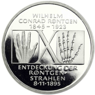 Deutschland 10 DM Silber 1995 PP Wilhelm Korad Röntgen I