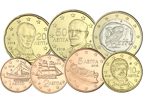 Griechenland-1,88Euro-2015-Kleinmünzensatz-RS