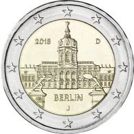 Deutschland-2Euro-2018bfr-Charlottenburg-Münzzeichen-J-RS