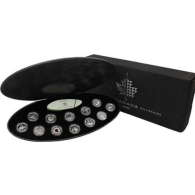 Kanada-12x25cents-2000-AG-Millenium Box-Etui