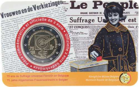 Belgien-2Euro-2023-bfr-Frauenwahlrecht-Coincard-RS