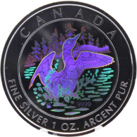 Kanada-5Dollar-2002-AGstgl-Loon Gans-Holo
