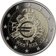 Belgien 2 Euro 2012 PP 10 Jahre Euro- Bargeld