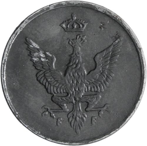Polen-1 Fenig-1918-Adler-VS