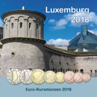 Luxemburg 3,88 Euro Kursmünzen 2018 Sonderediton im Folder 