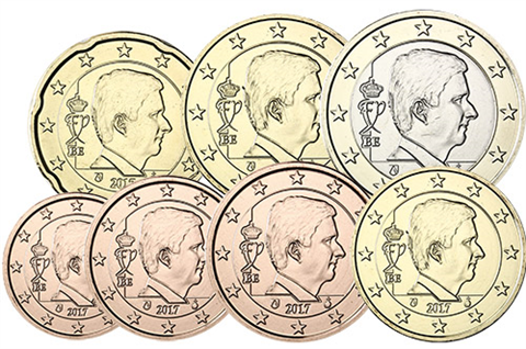 Belgien-1,88Euro-2017-bfr-1-cent-1-euro-kleinmuenzensatz-RS