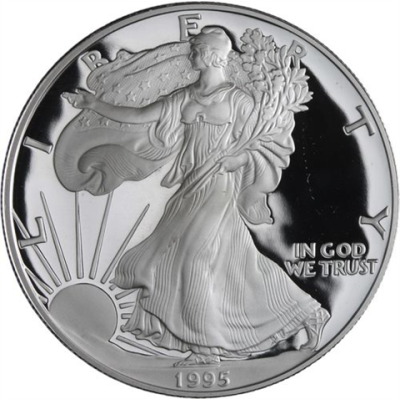 USA-1 Dollar-1995-AGpp-Silver Eagle-RS