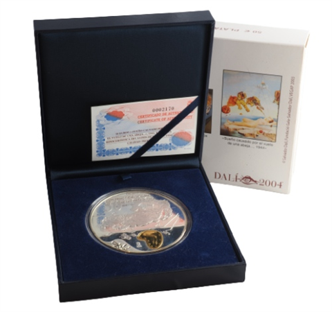 Spanien-50Euro-2004-AgPP-SalvadorDali-Etui1