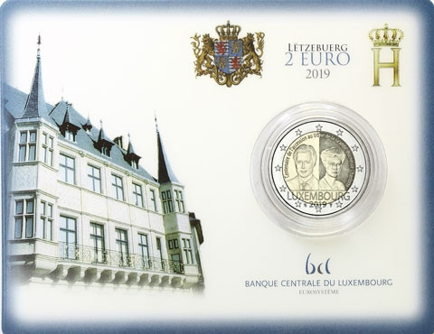 2 Euro-Gedenkmünze Luxemburg 2019 Großherzogin Charlotte 