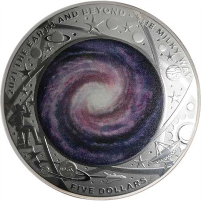 Australien-5 Dollar-2021-AGpp-Farbe-Milch Strasse Milky Way-RS