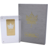 Gabun-1000 Francs-2013-AGstgl-vergoldet-Maple Leaf-Etui