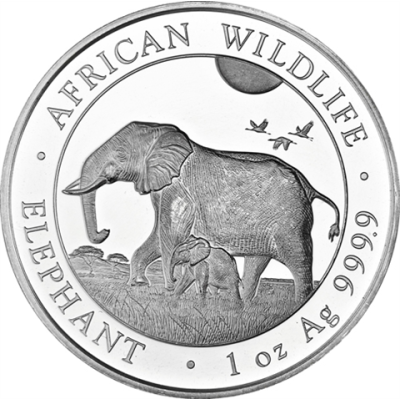 Silber-Unze-Somalia-100-Shilling-2022-Elefant-I