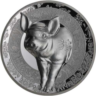 Frankreich-20 Euro-2019-AGpp-Jahr des Schweins-RS