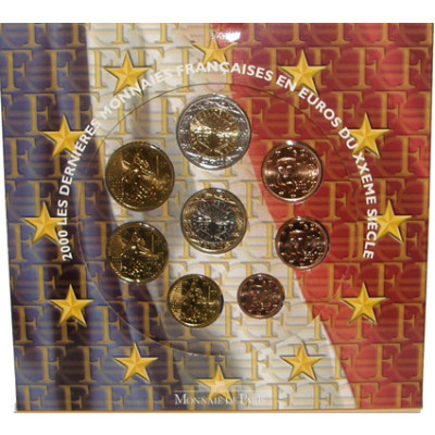 Frankreich 3,88 Euro 2000 Stgl. KMS im Folder