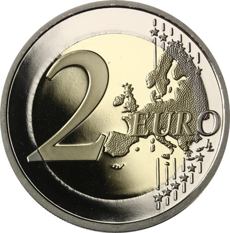 Frankreich 2 Euro 2018 PP Kornblume in Farbe mit OVP