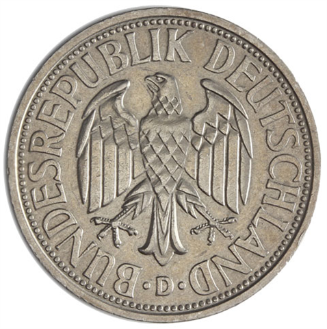 Deutschland-2-DM-1951-Trauben-und-Ähren-Mzz-P