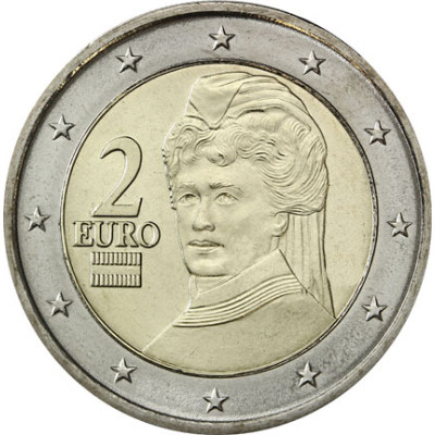 Österreich 2 Euro 2006 Berta von Suttner Kursmünze 