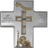 Cook Islands- 5 Dollar-2007-AGpp-Kreuz Santo Subito Papst-RS