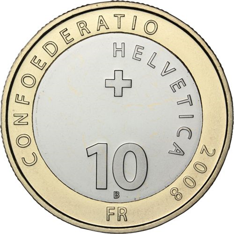 Schweiz-10 Franken-2008-Steinadler-RS