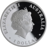 Australien-1 Dollar-2009-AGpp-Dolphin-Farbe-VS