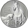 1-oz-SIlbermünze-Tokelau-5-Dollars-2014-Pferd-1