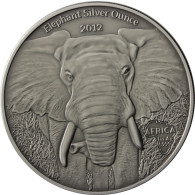 Gabun 1 Oz Silber 2012 Elefant