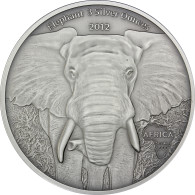 Gabun 3 Oz Silber 2012 Elefant