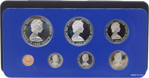 Britische Junferninseln-6,91 Dollar-1982-PP-KMS-Etui