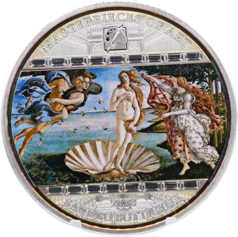 Cook Islands-20 Dollar-2008-AGpp-Botticelli Geburt Venus-RS