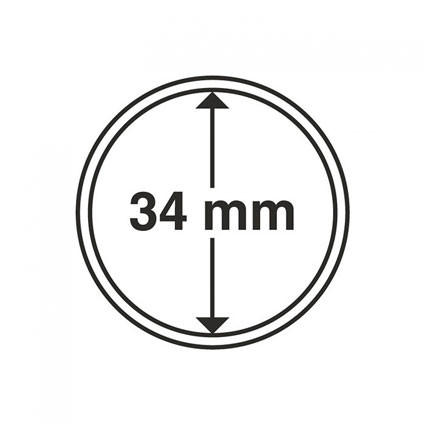 310430 - 10 Münzenkapseln IInnendurchmesser 34 mm 