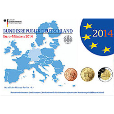 Deutschland 5 x 5,88 Euro 2014 PP  KMS im Blister Mzz. A - J