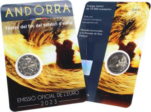 Andorra 2 Euro 2023 Feste der Sommersonnenwende