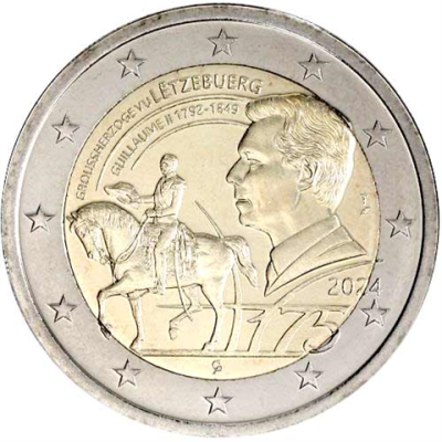 Luxemburg-2-Euro-2024-Stgl-GuillaumeII-Mzz