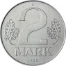 DDR 2 Mark Kursmünzen 1980