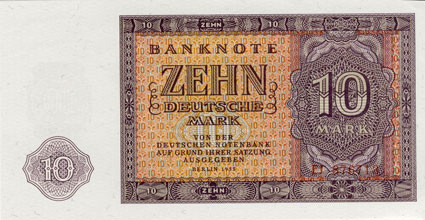 Geldscheine, Banknoten und Sondermünzen von Historia Hamburg DDR  1955