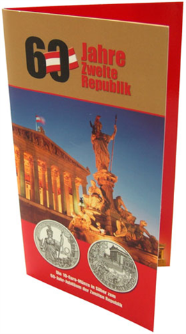 Österreich-10-Euro-2005-Silber-HGH-Zweite-Republik-Folder