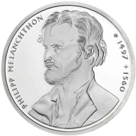 Deutschland 10 DM Silber 1997 Stgl. 500. Geburtstag Philipp Melanchton I
