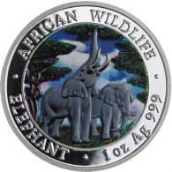 Sambia-5000Kwacha-2003-AGpp-Elefant-Farbe-RS