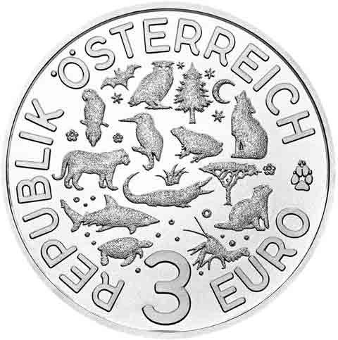 Österreich 3 Euro 2018 Forsch