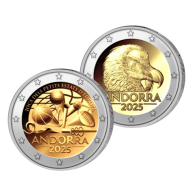 Andorra-2Euro-2025-Kleinstaatenspiele-Bartgeier-RS