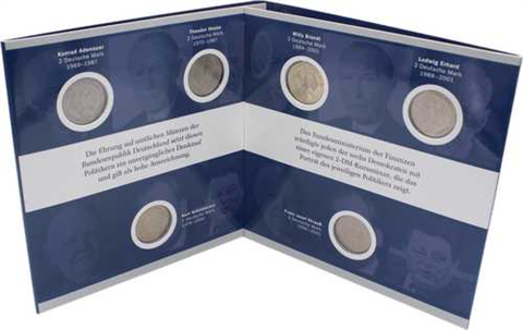 Deutschland-6x2Mark-6Briefmarken-Deutsche Demokratie-Folder