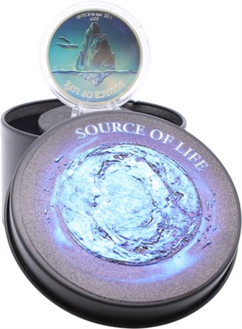 Benin-1000Francs-2019-AGpl-SourceOfLife-Farbe-Etui