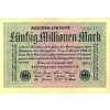 Banknote Inflation  50 Millionnen Mark 1923