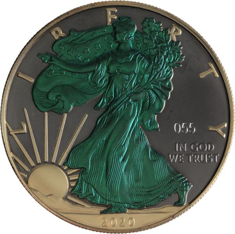USA-1 Dollar-2020-AGstgl-FD-Ruth-Gold-Eagle Chameleon-RS